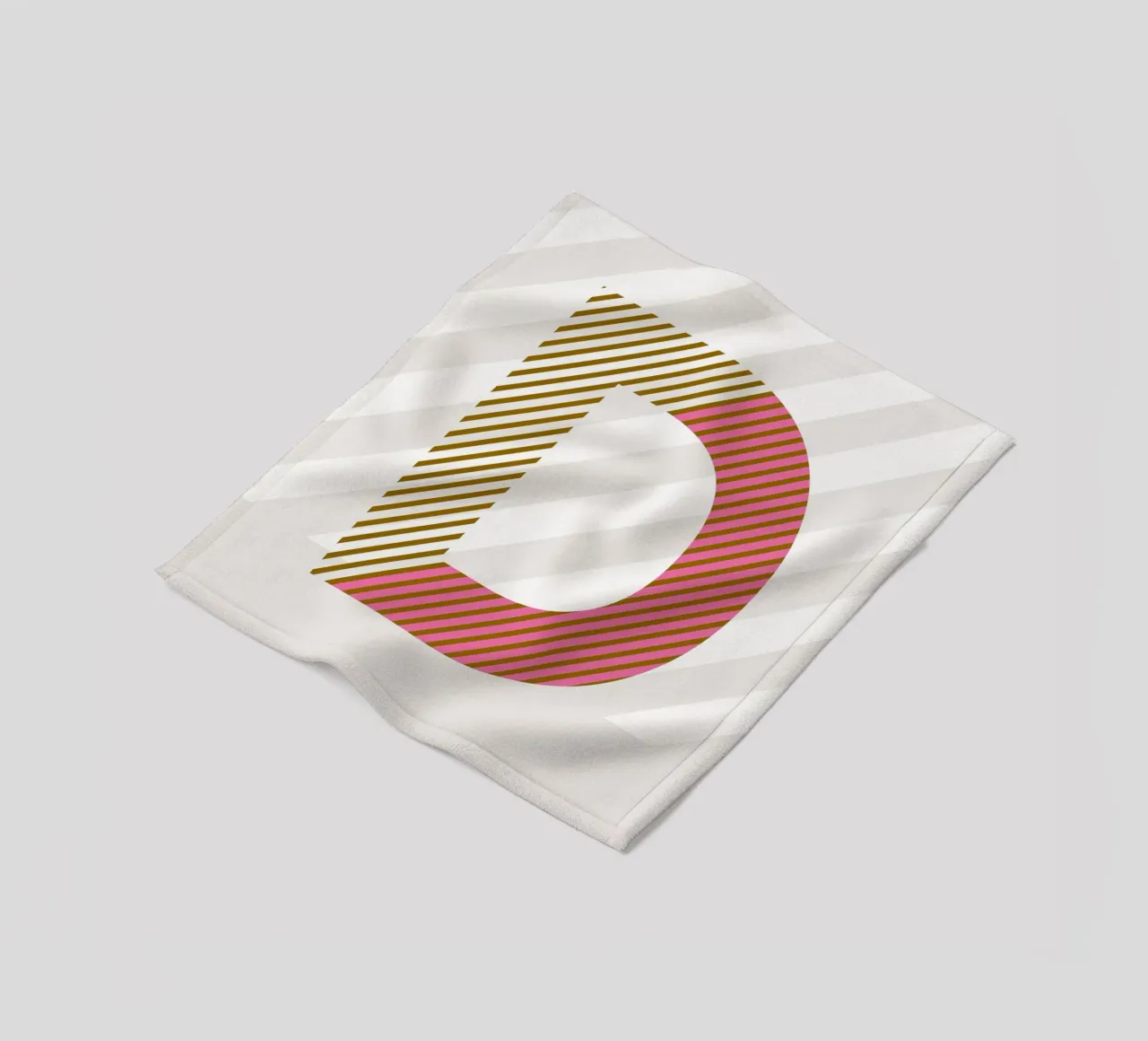 D Typeface Alphabet coperta in pile da lazydaypaper