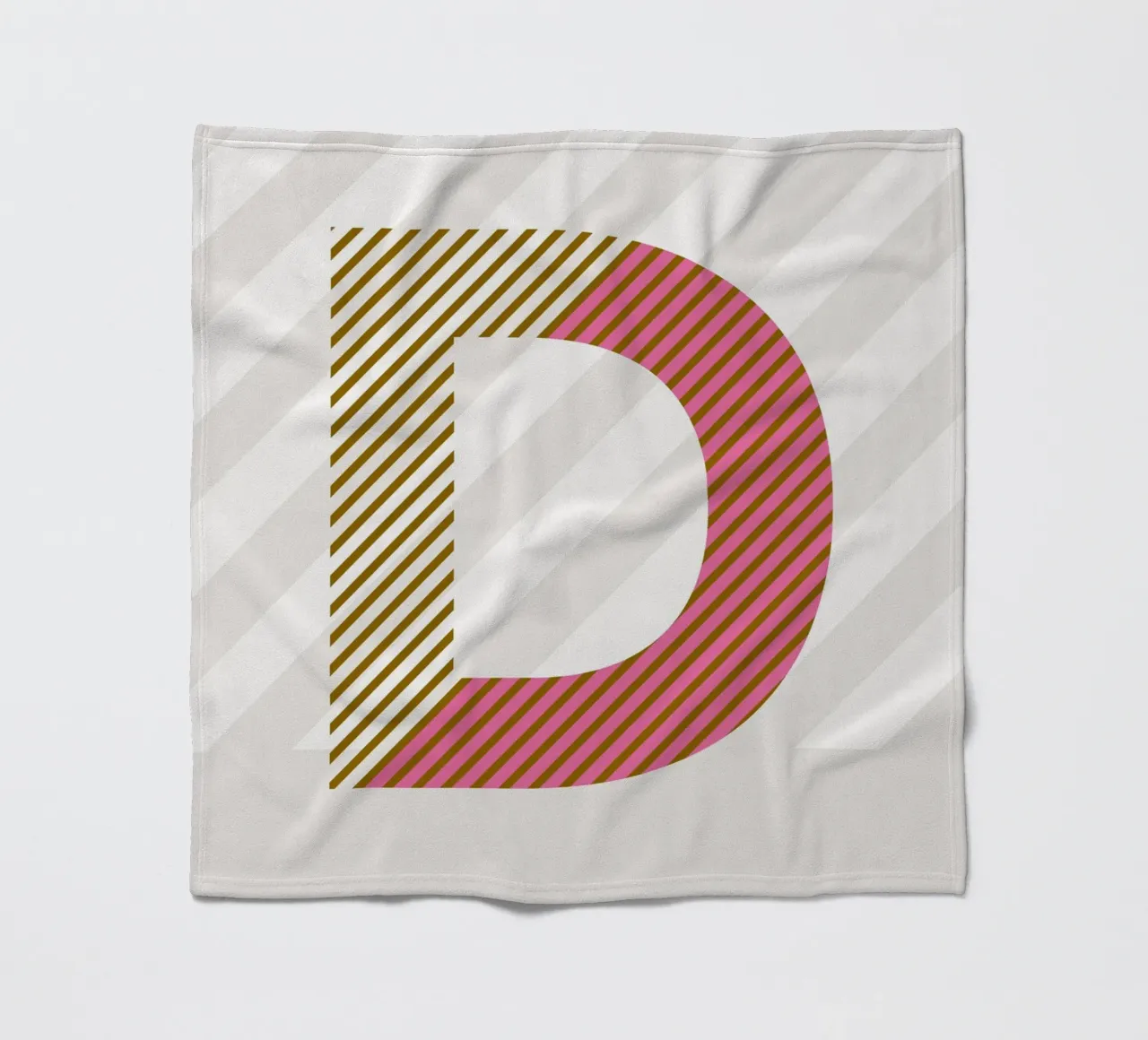 D Typeface Alphabet coperta in pile da lazydaypaper