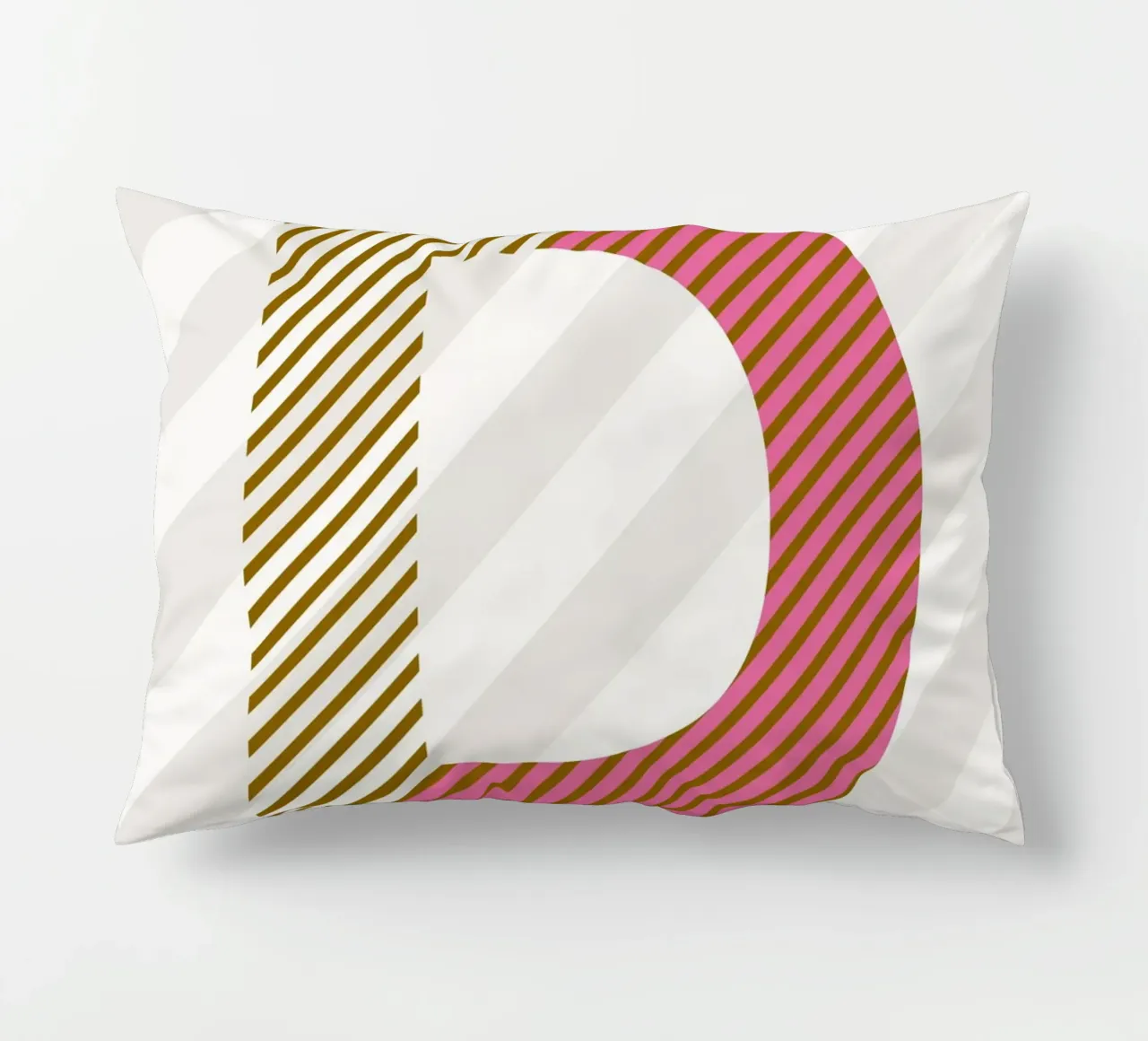 D Typeface Alphabet cuscino da lazydaypaper