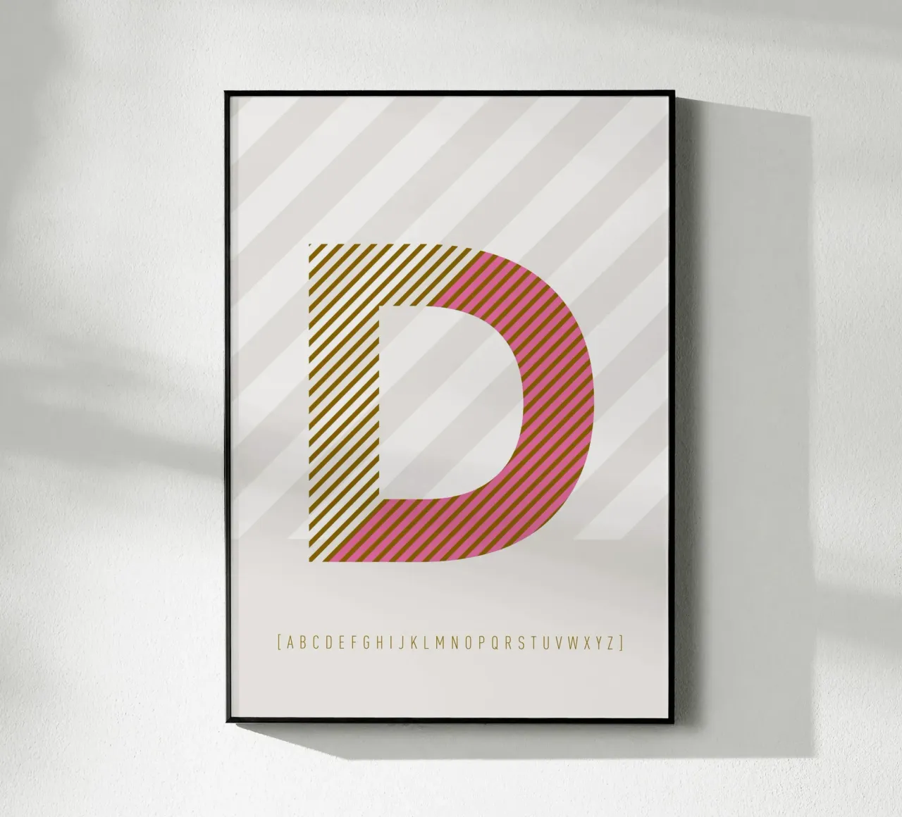 D Typeface Alphabet plexiglass da lazydaypaper