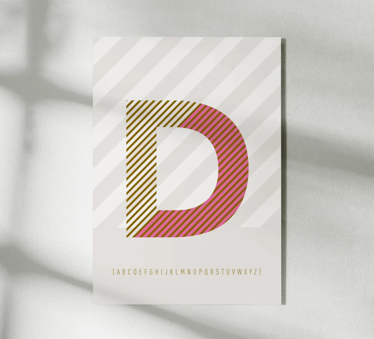D Typeface Alphabet plexiglass da lazydaypaper