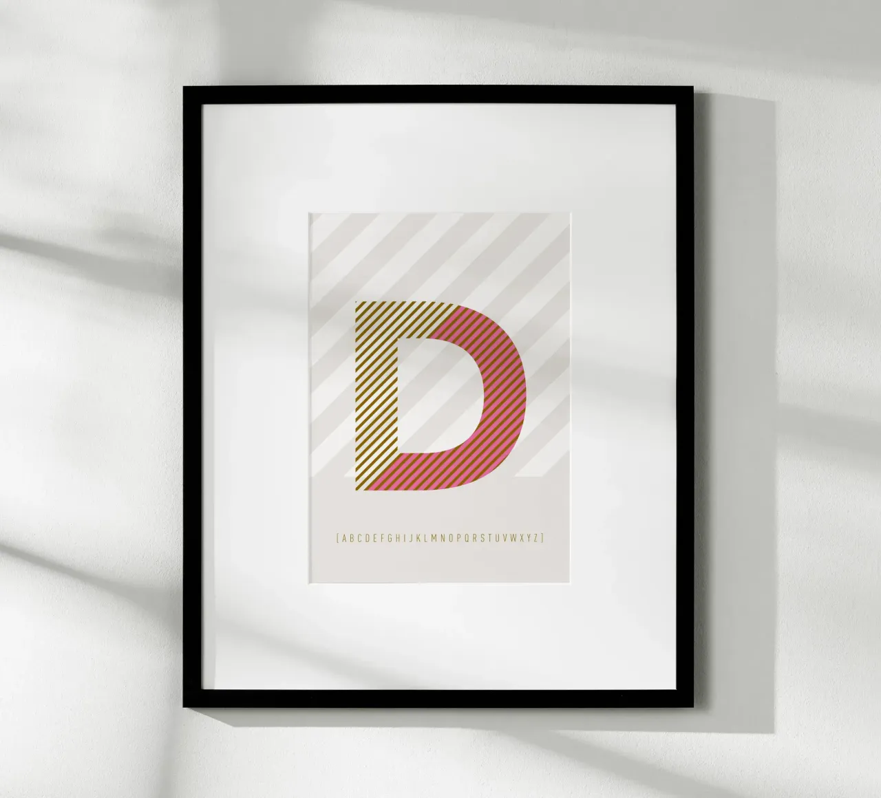 D Typeface Alphabet carta hahnemühle da lazydaypaper