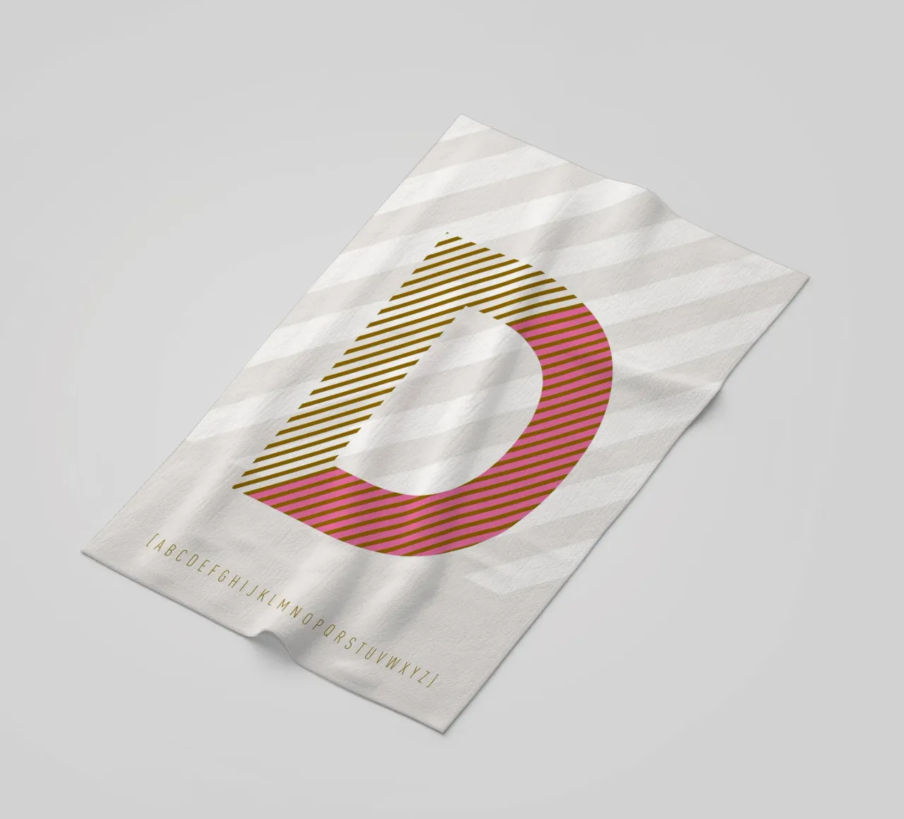 D Typeface Alphabet telo mare da lazydaypaper