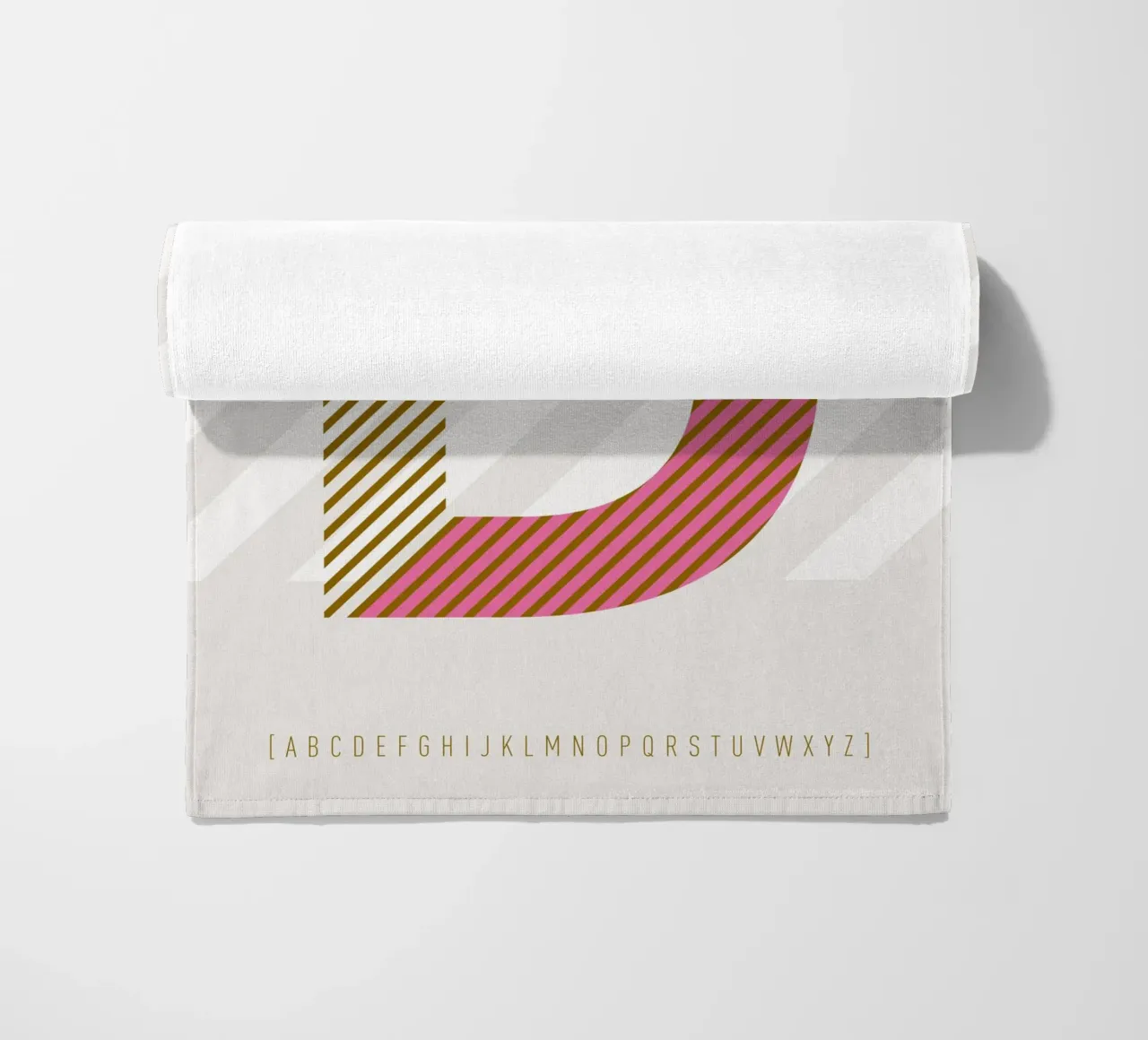 D Typeface Alphabet telo mare da lazydaypaper
