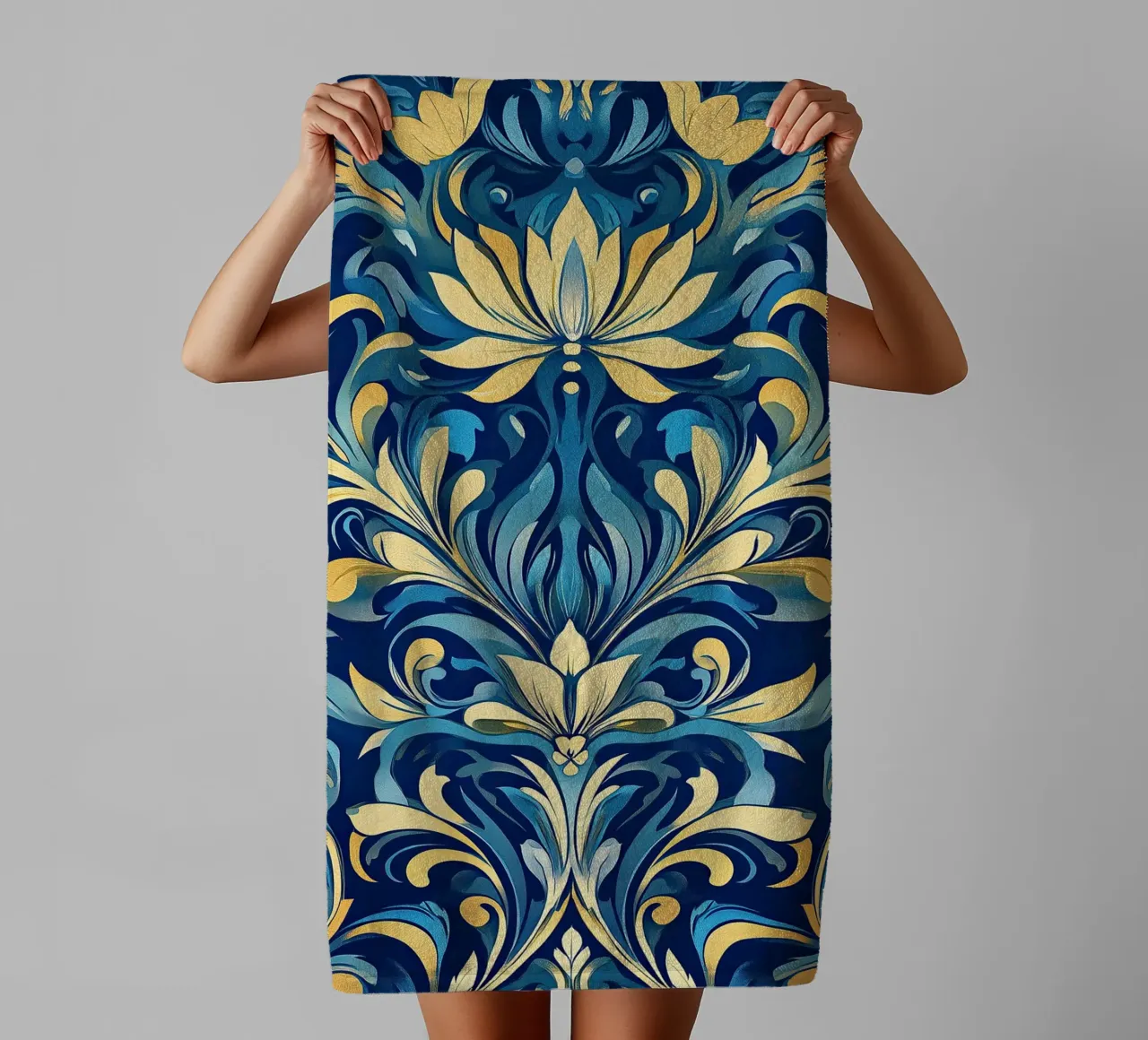 Art nouveau towel by Artful Bloom