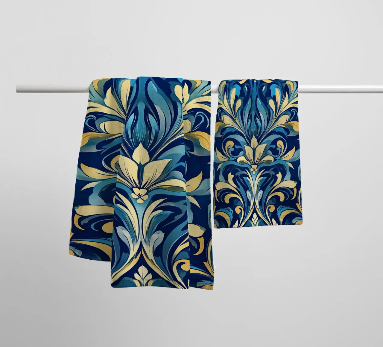Art nouveau towel by Artful Bloom