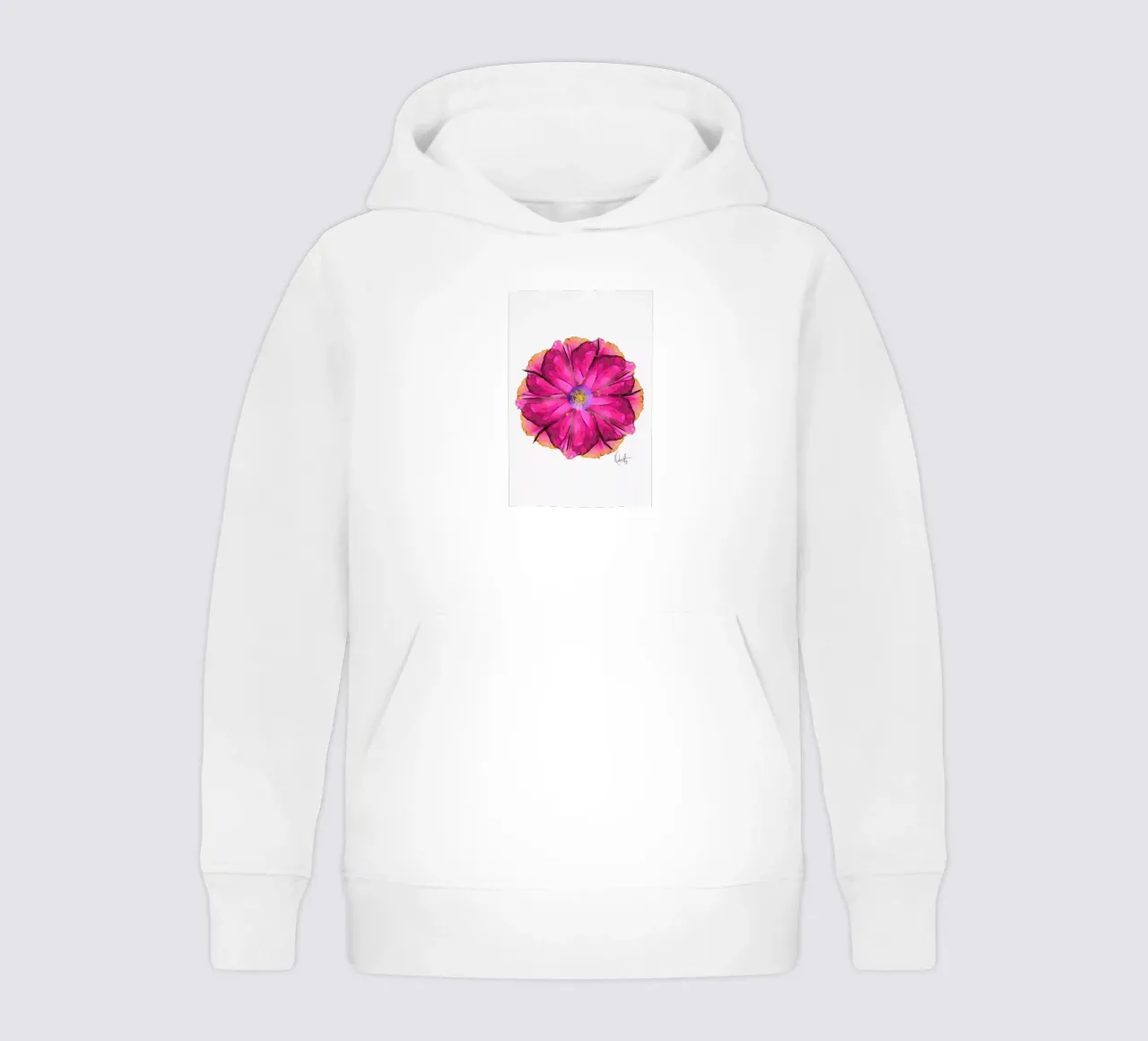 Athena Flower kids hoodie by Xchange Art Studio