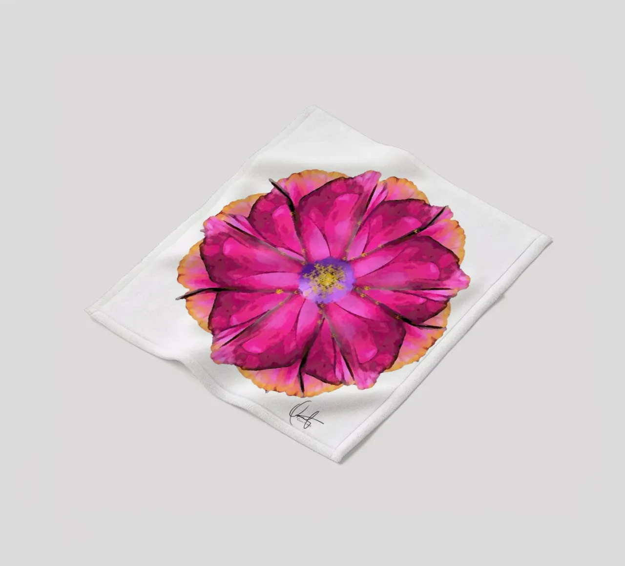 Athena Flower coperta in pile da Xchange Art Studio