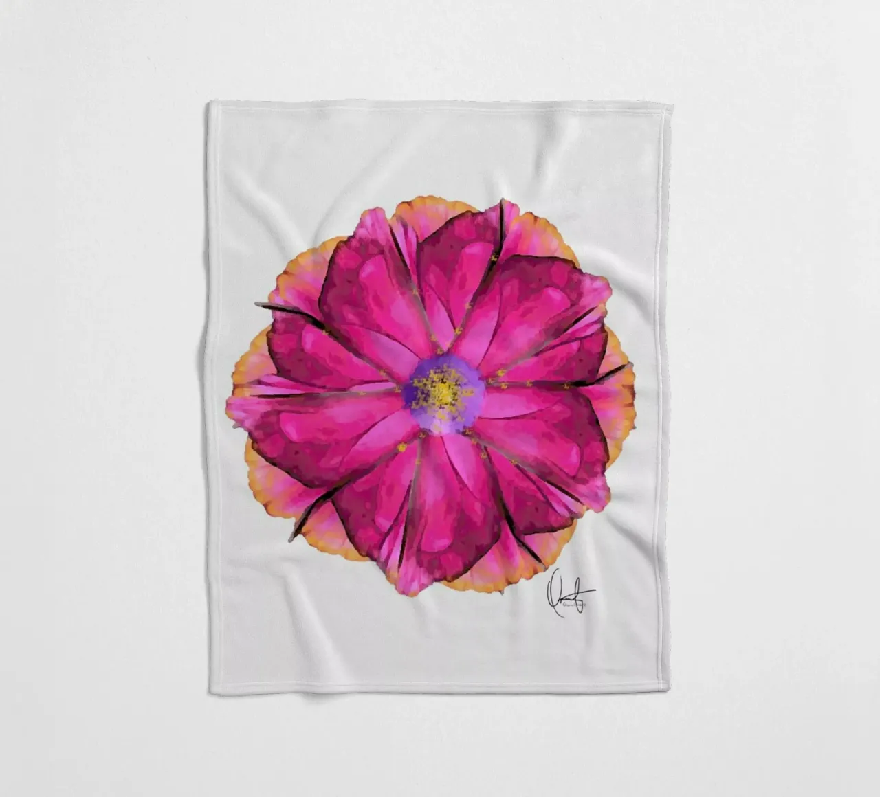 Athena Flower coperta in pile da Xchange Art Studio