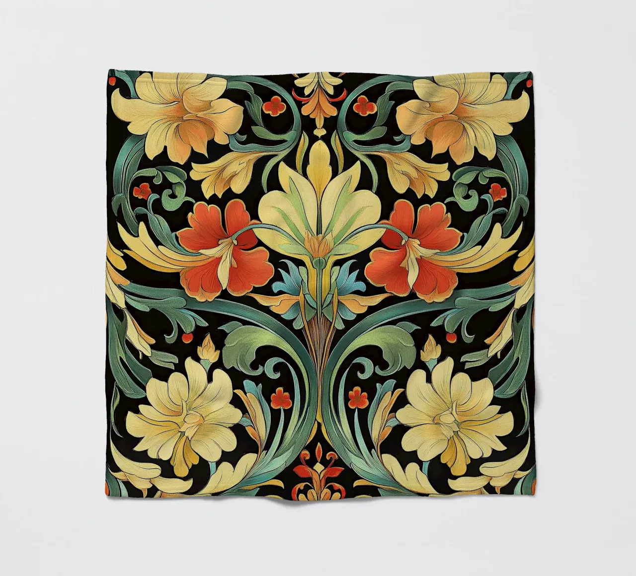 Art nouveau - Stylish eccentricity fleece blanket by Artful Bloom