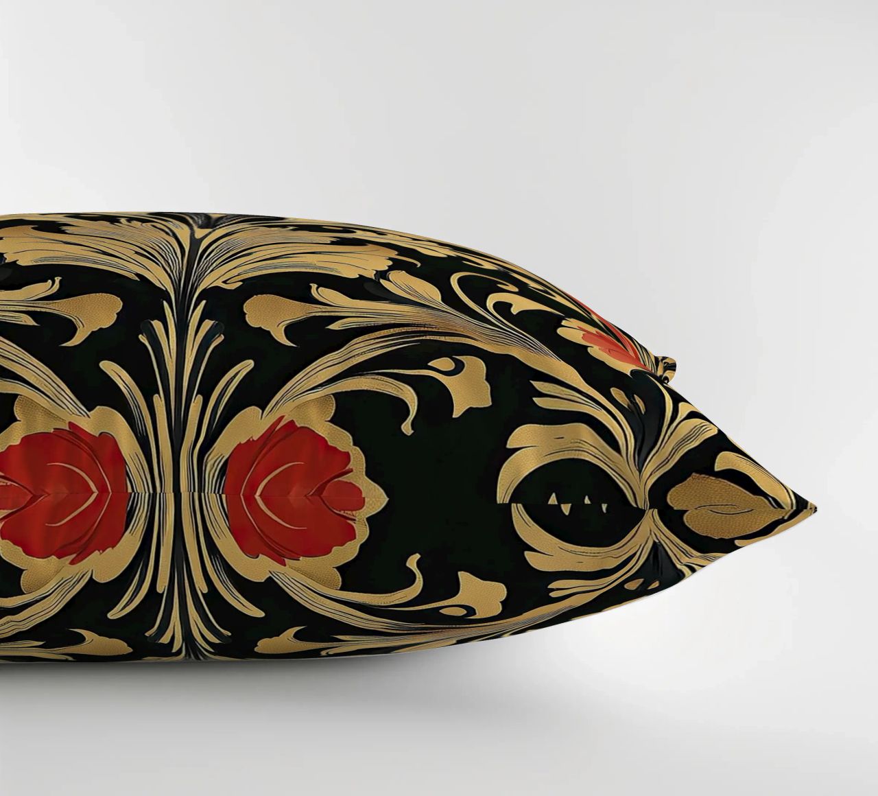 Art nouveau style "Seductive lines" decorative cushion by Artful Bloom