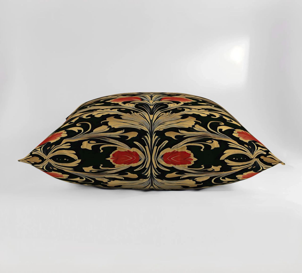 Art nouveau style "Seductive lines" decorative cushion by Artful Bloom