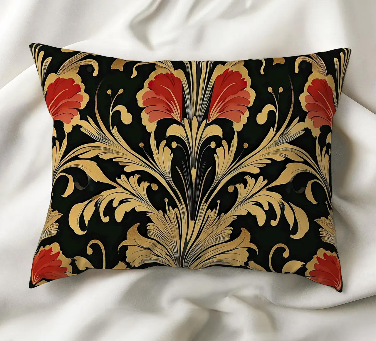 Stile art nouveau "Linee seducenti cuscino da Artful Bloom