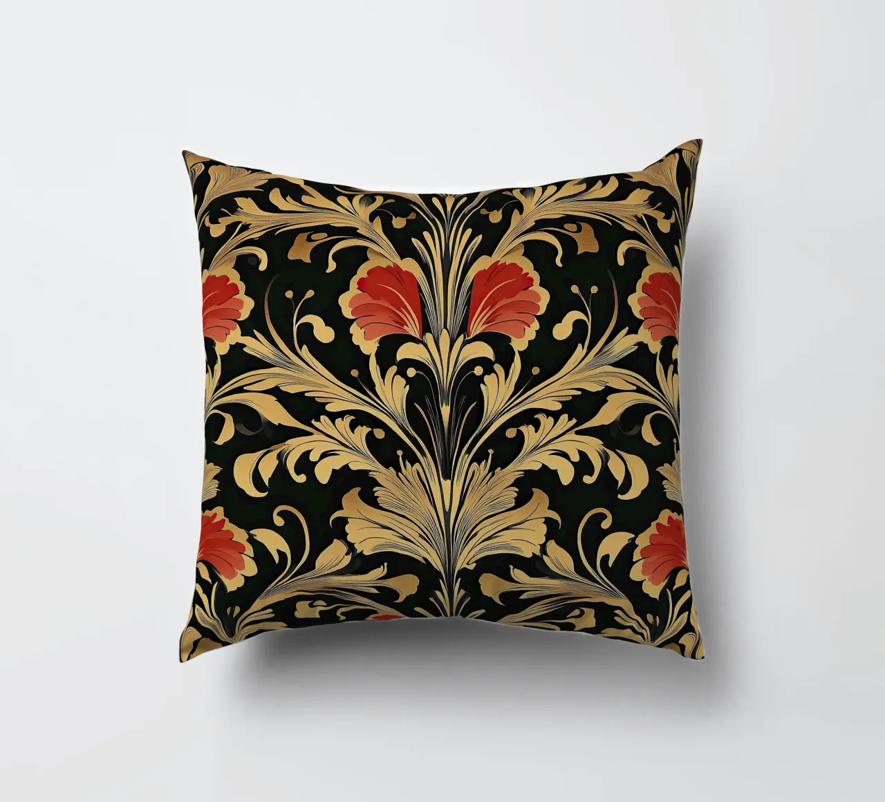 Art nouveau stijl "Verleidelijke lijnen kussen van Artful Bloom