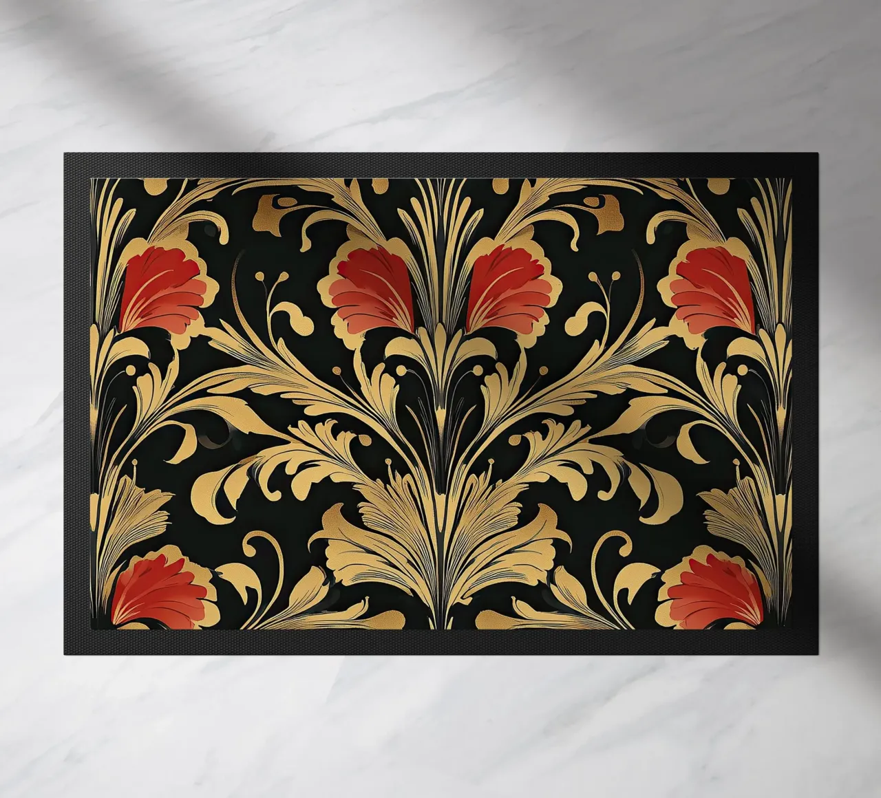 Stile art nouveau "Linee seducenti zerbino da Artful Bloom