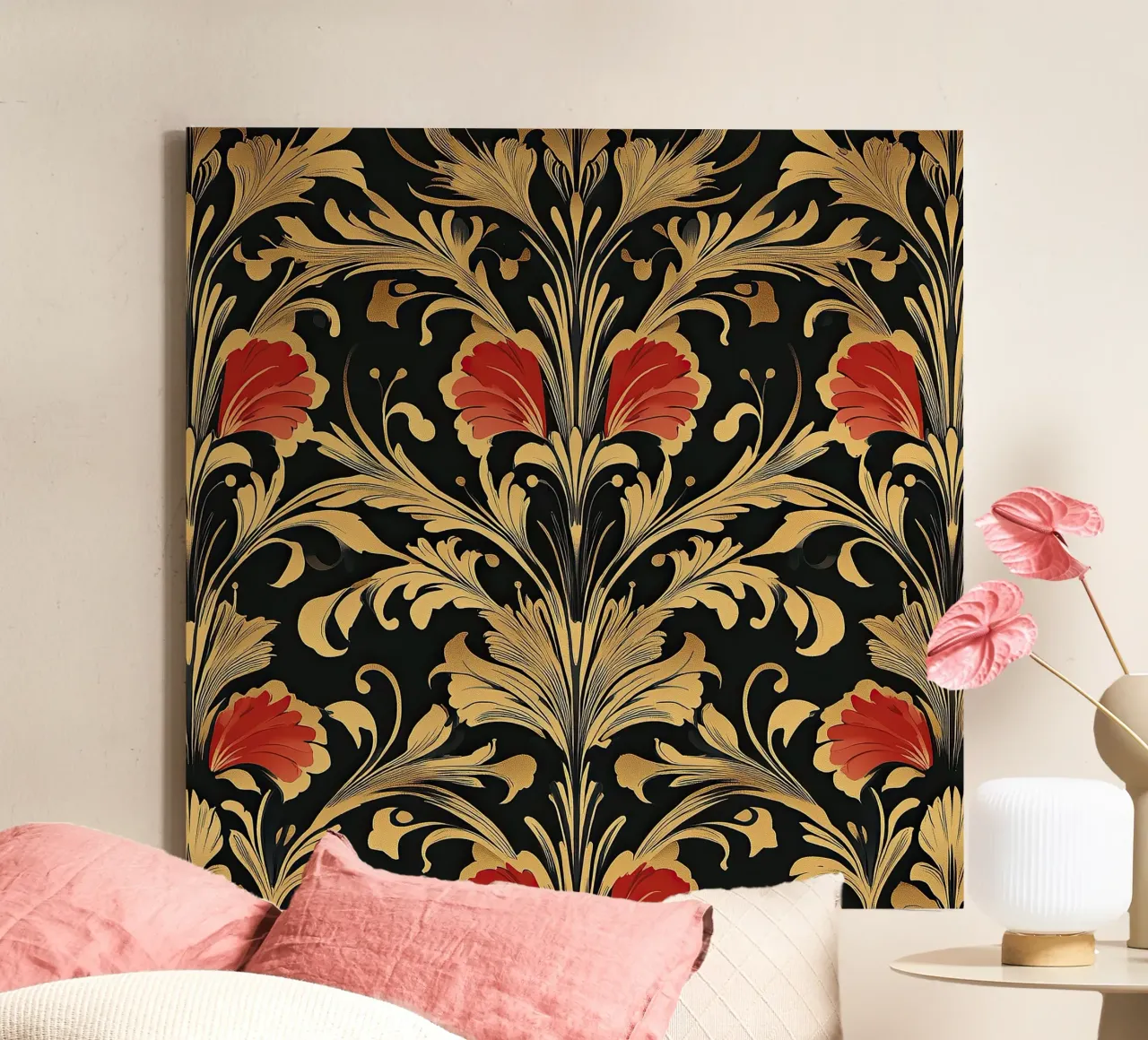 Art nouveau style "Seductive lines" canvas by Artful Bloom