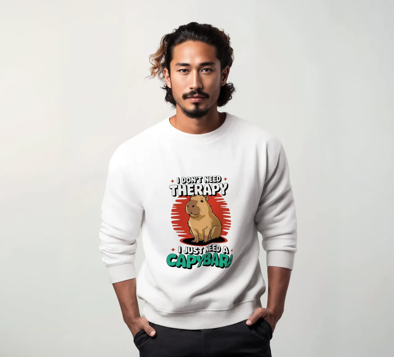I don't need therapy, I just need a capybara felpa da edsonramosart
