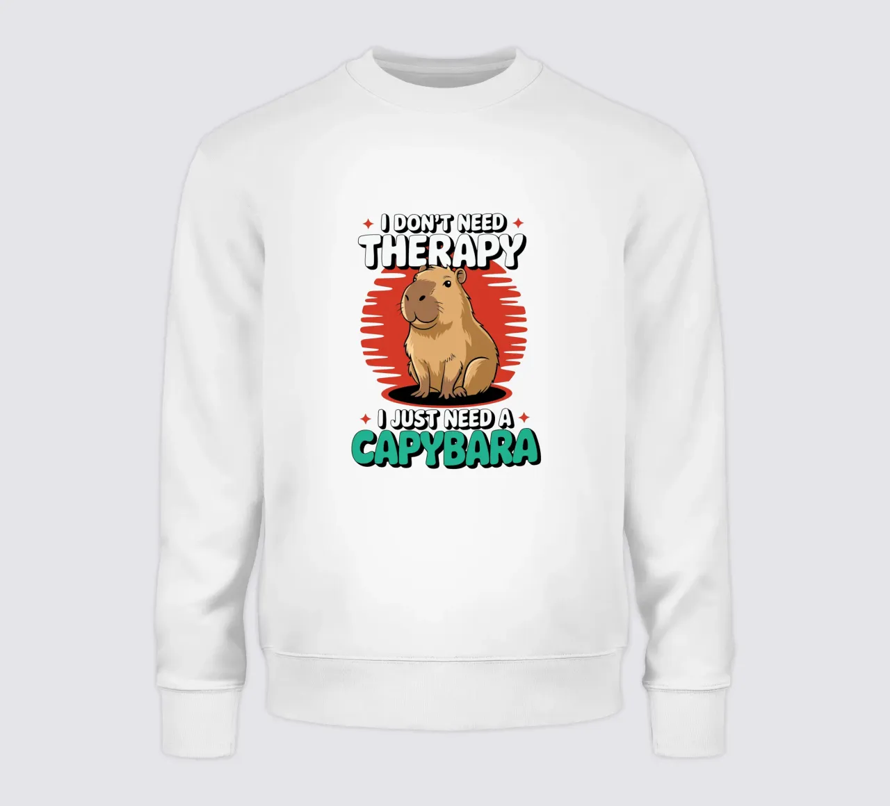 I don't need therapy, I just need a capybara felpa da edsonramosart