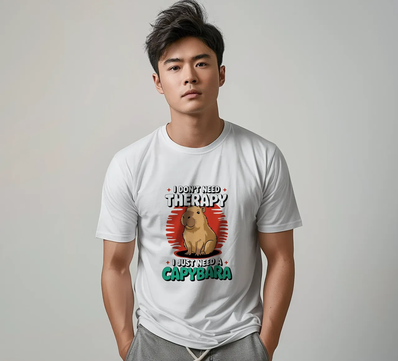 I don't need therapy, I just need a capybara t-shirt da edsonramosart