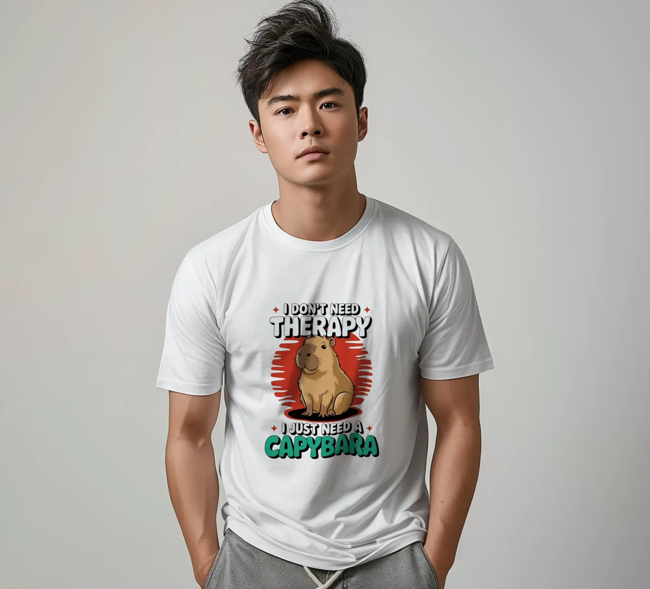 I don't need therapy, I just need a capybara t-shirt da edsonramosart