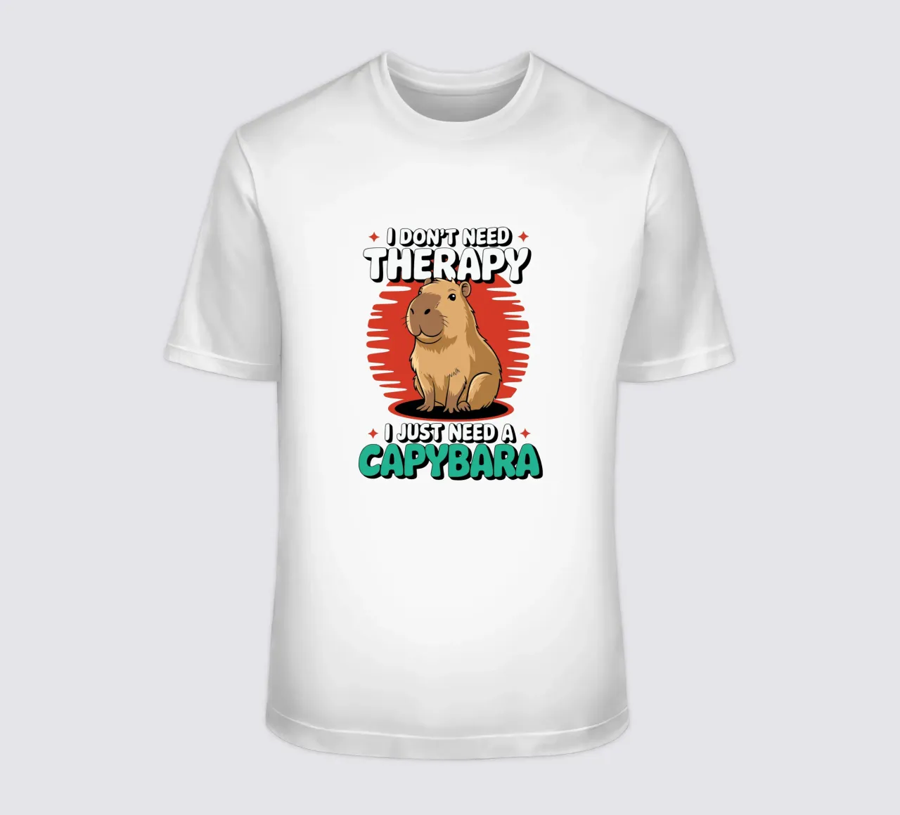 I don't need therapy, I just need a capybara t-shirt da edsonramosart