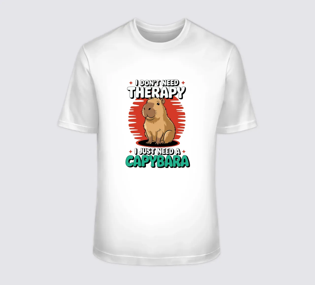 I don't need therapy, I just need a capybara camiseta de edsonramosart