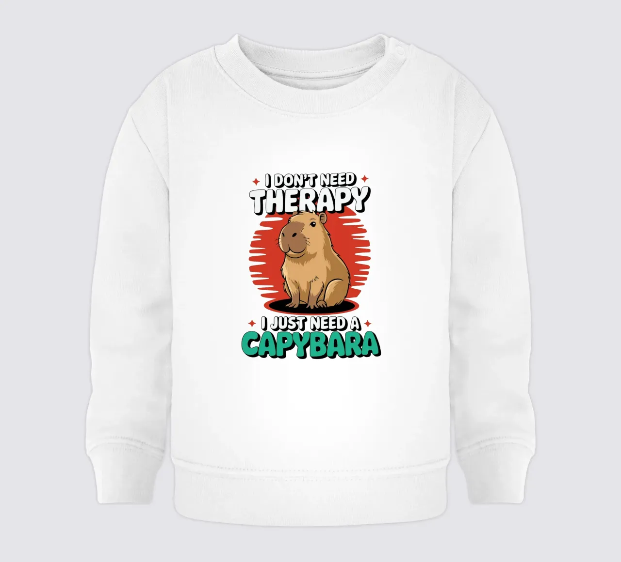 I don't need therapy, I just need a capybara felpa neonato da edsonramosart