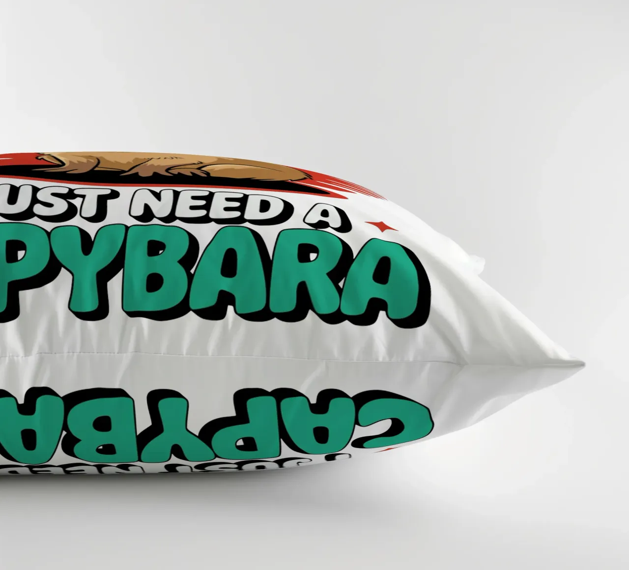 I don't need therapy, I just need a capybara cuscino da edsonramosart