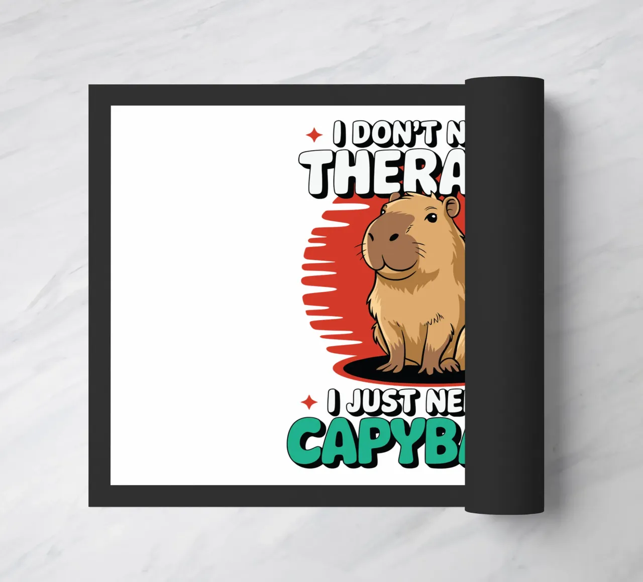 I don't need therapy, I just need a capybara zerbino da edsonramosart