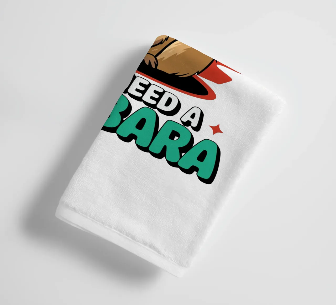 I don't need therapy, I just need a capybara asciugamano da bagno da edsonramosart