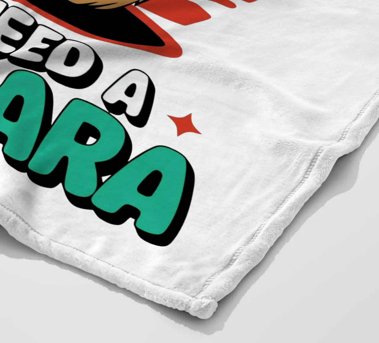 I don't need therapy, I just need a capybara coperta in pile da edsonramosart