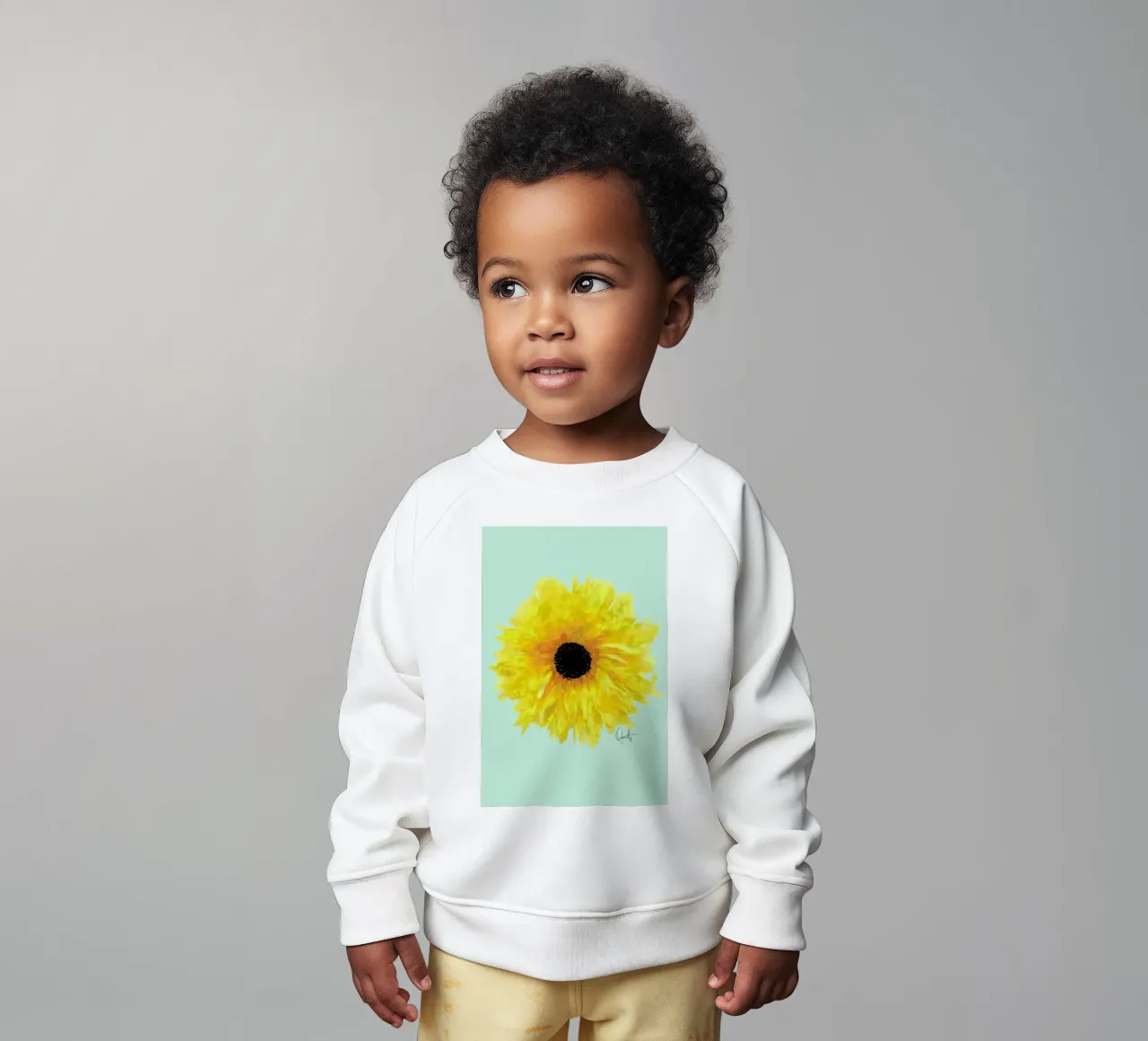 Sol baby sweatshirt by Xchange Art Studio