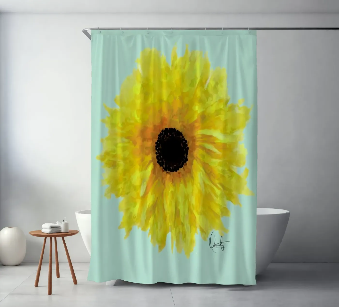 Sol douchegordijn van Xchange Art Studio