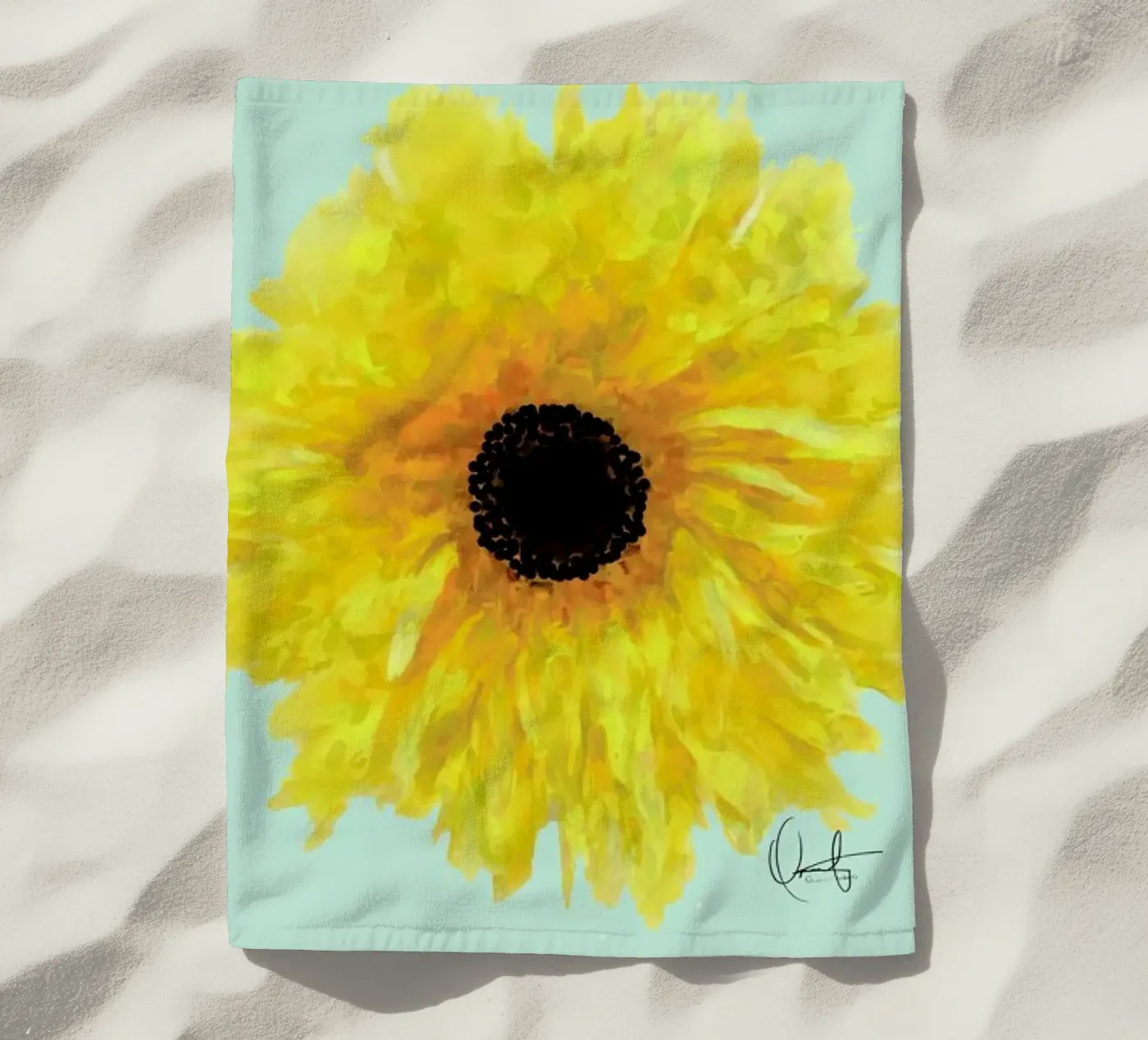 Sol strandhanddoek van Xchange Art Studio