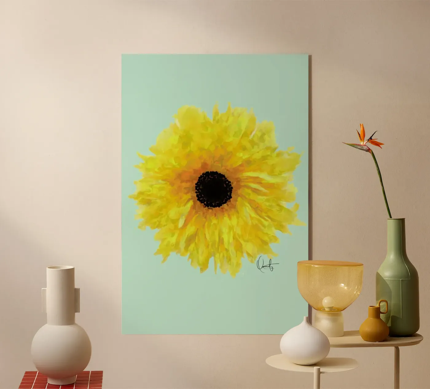 Sol Acryl-Glas von Xchange Art Studio