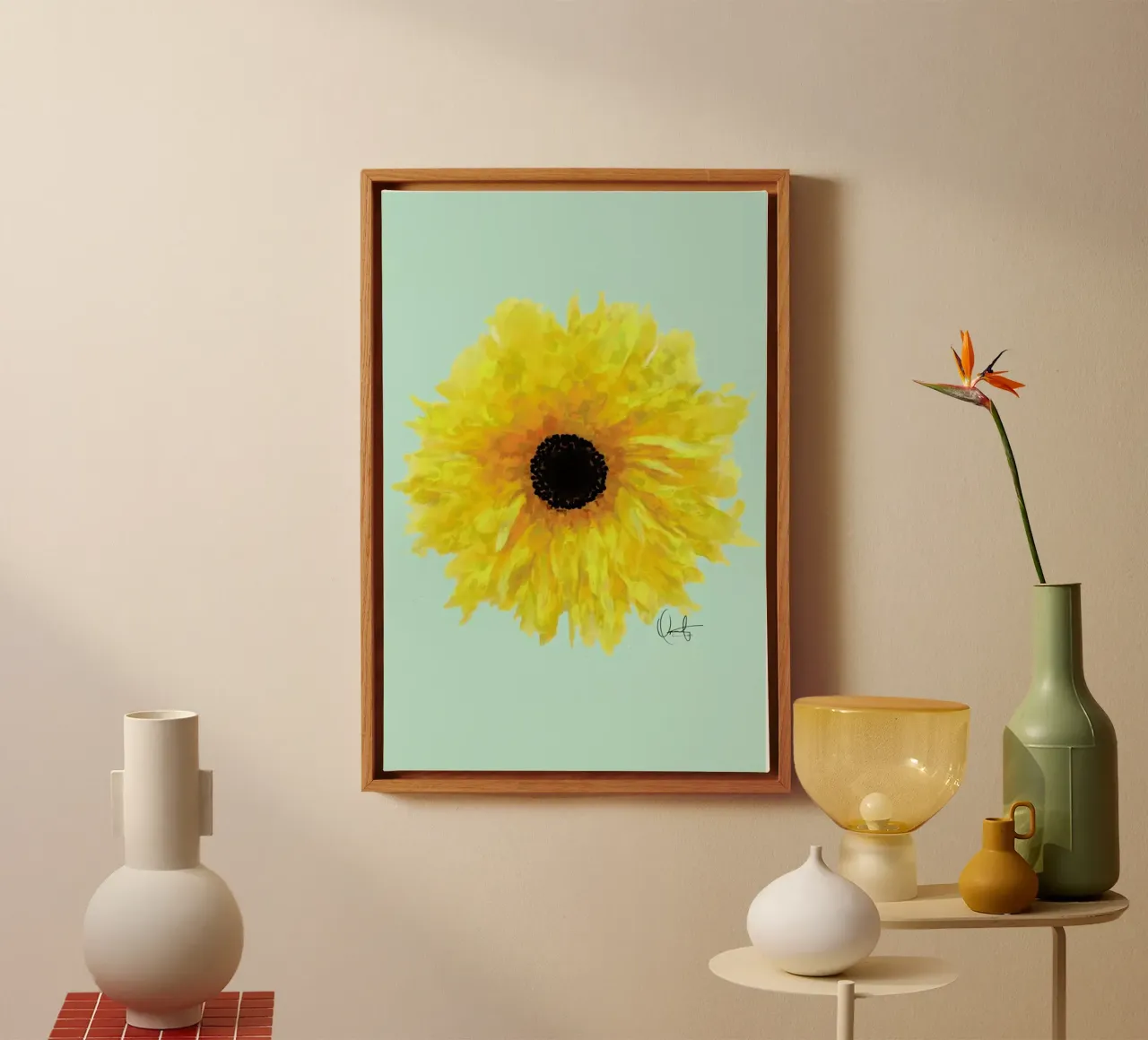 Sol tela con Cornice a cassetta da Xchange Art Studio