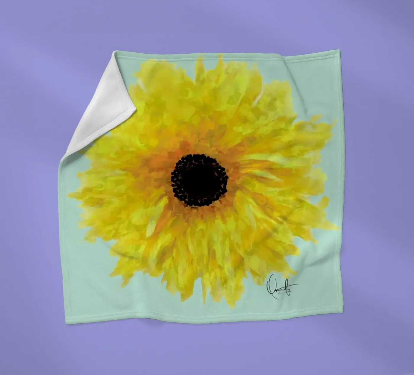 Sol Fleecedecke von Xchange Art Studio