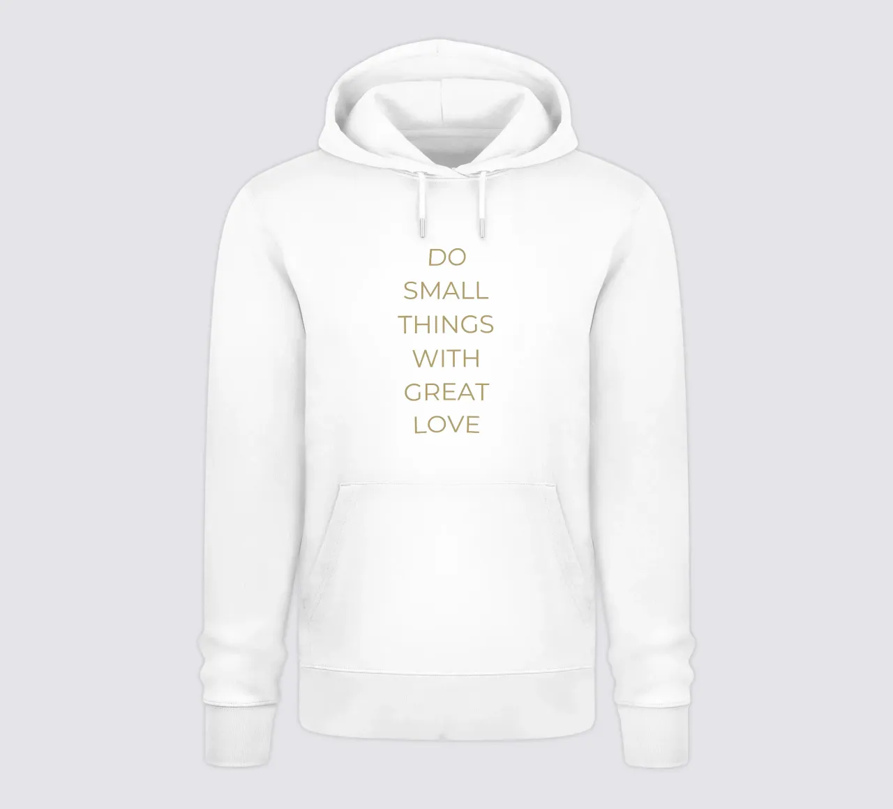 Do small things with great love felpa con cappuccio da apoloprints