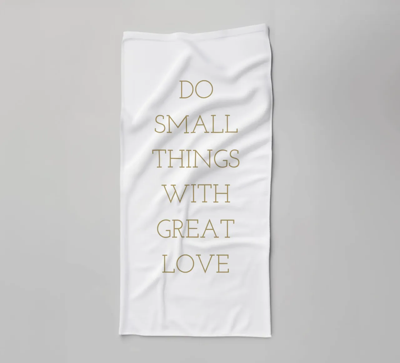 Do small things with great love asciugamano da bagno da apoloprints
