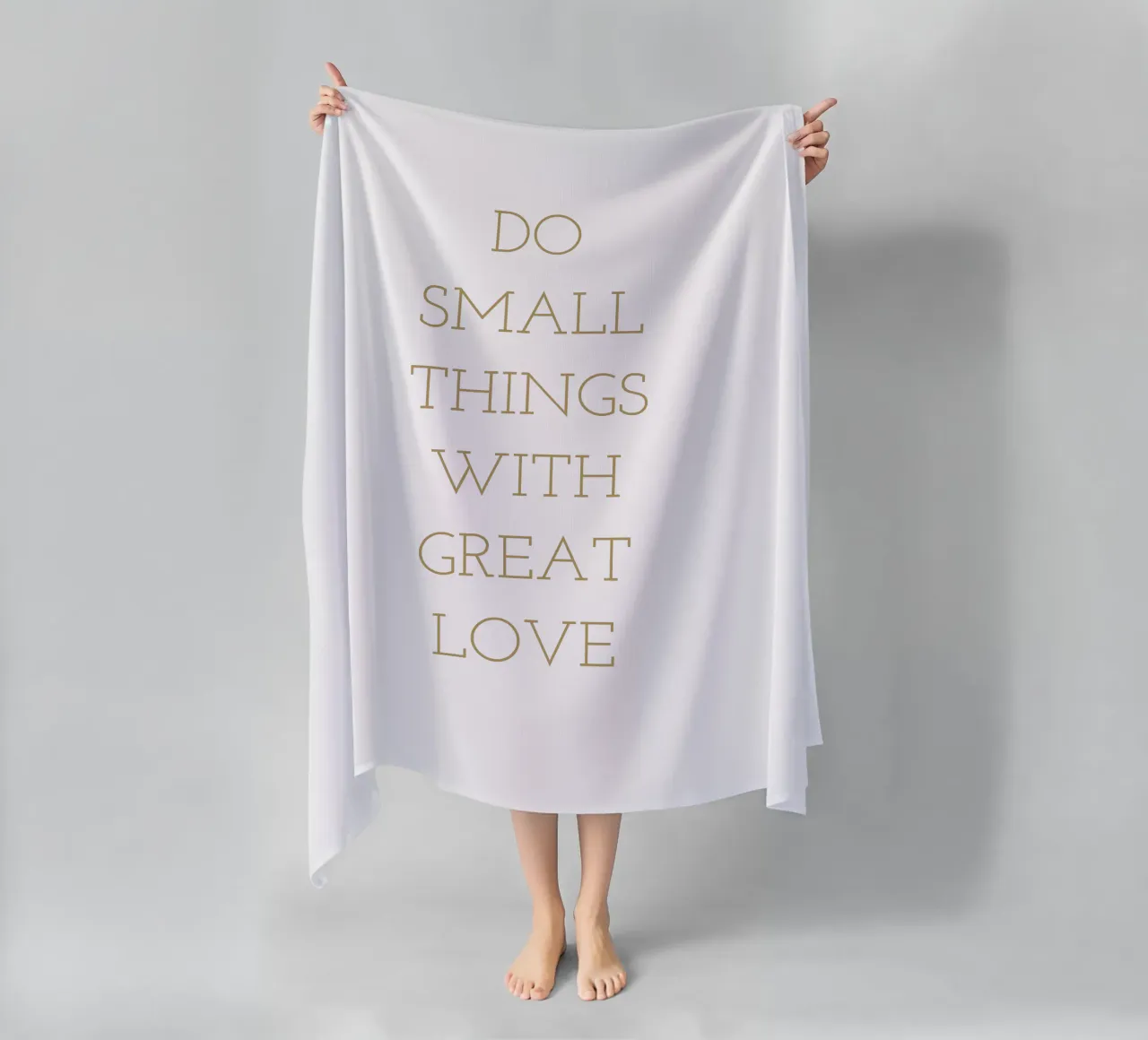 Do small things with great love telo mare da apoloprints