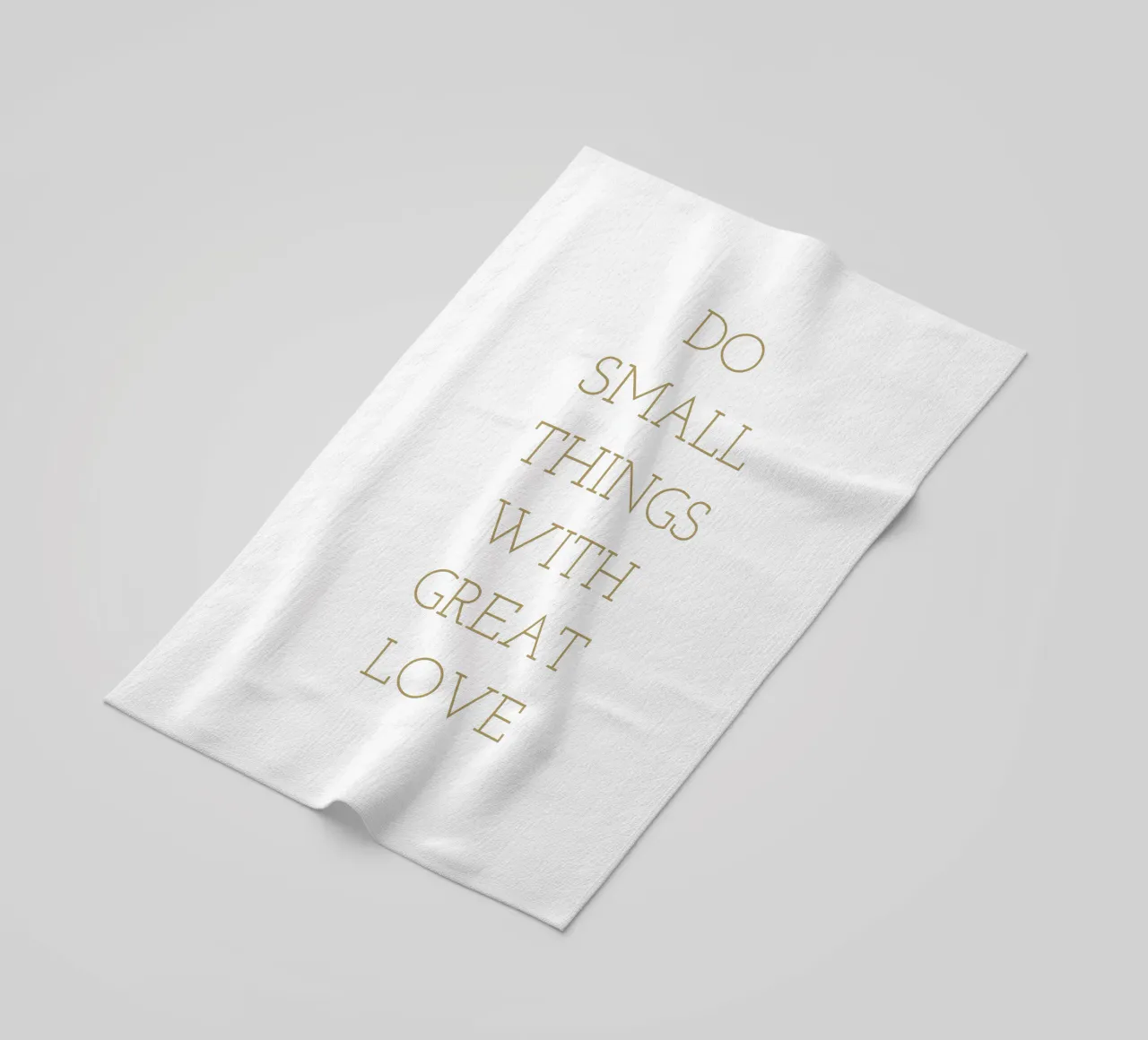 Do small things with great love telo mare da apoloprints