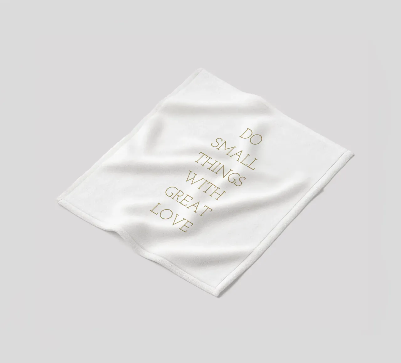 Do small things with great love coperta in pile da apoloprints