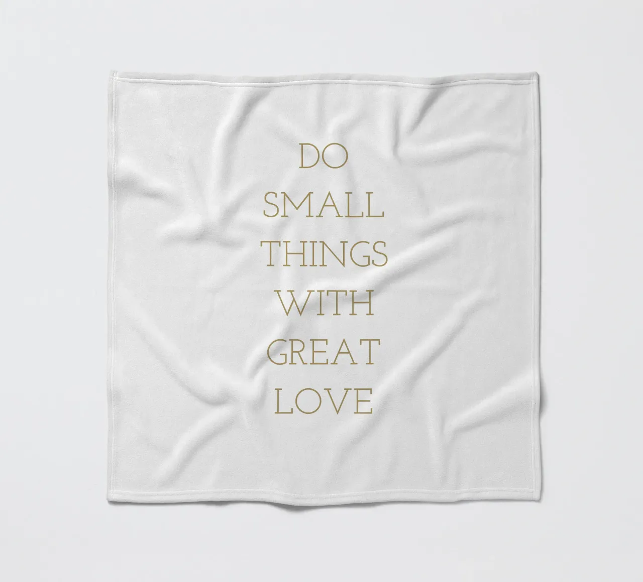 Do small things with great love coperta in pile da apoloprints