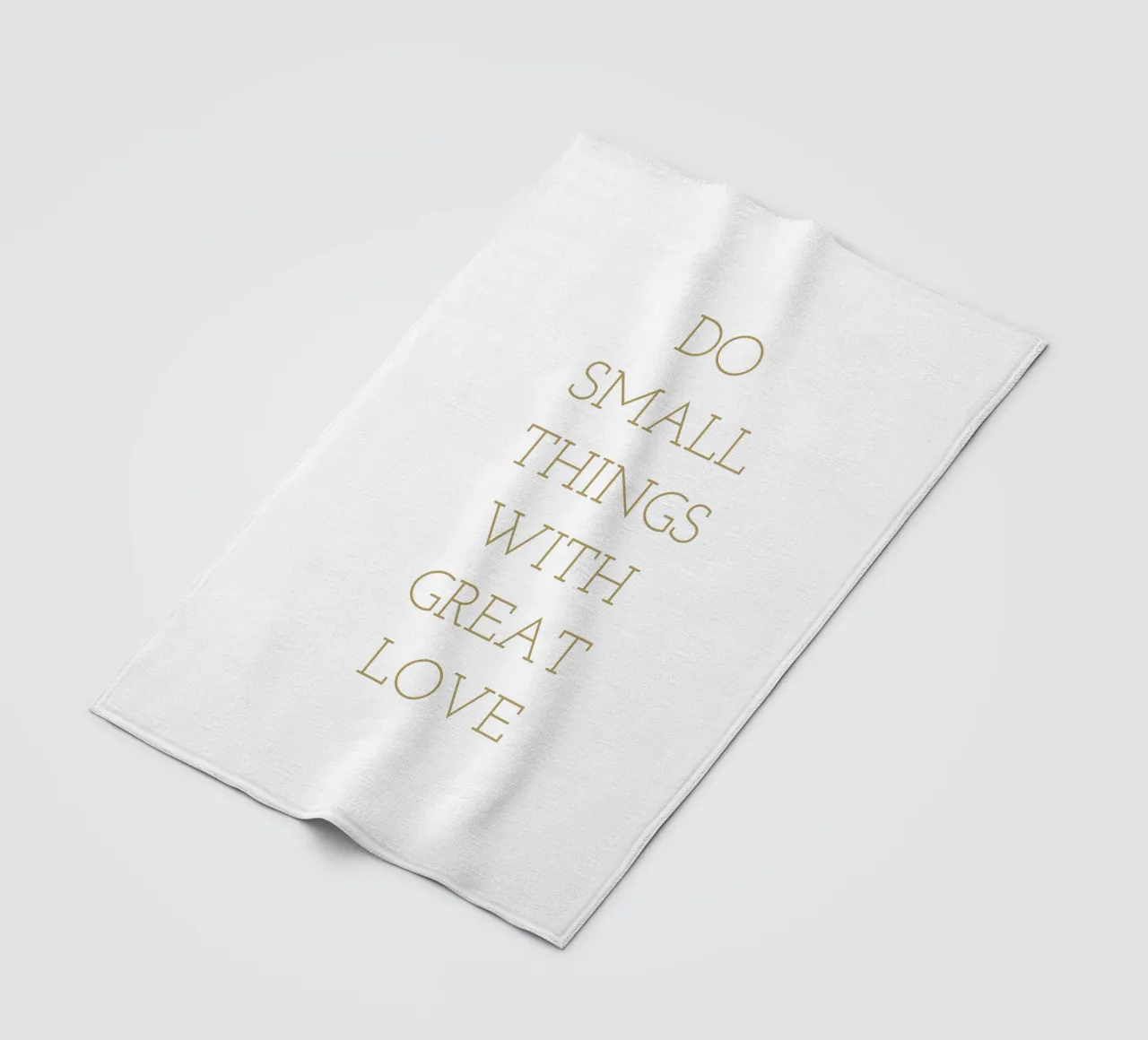 Do small things with great love coperta in pile da apoloprints