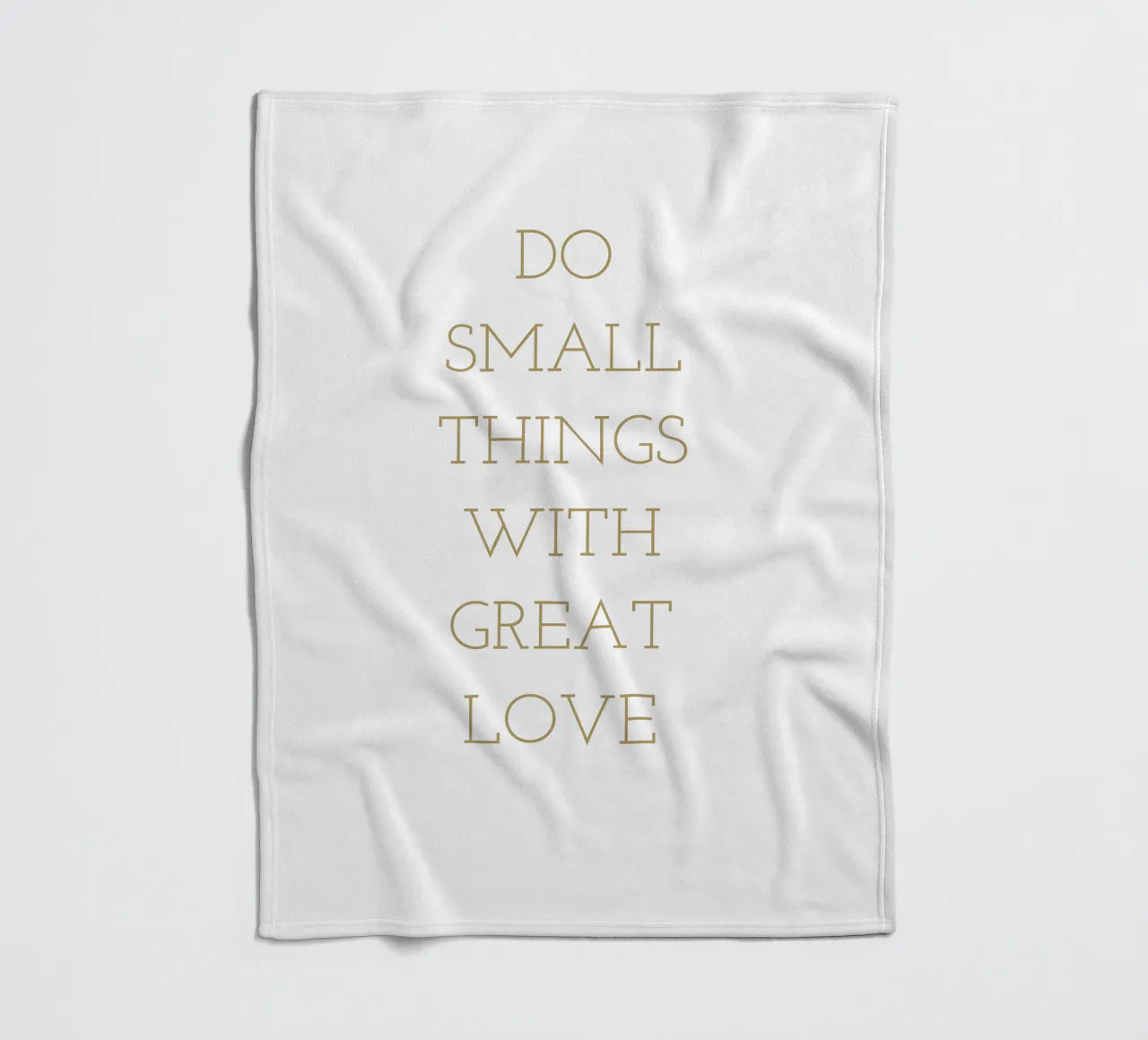 Do small things with great love coperta in pile da apoloprints
