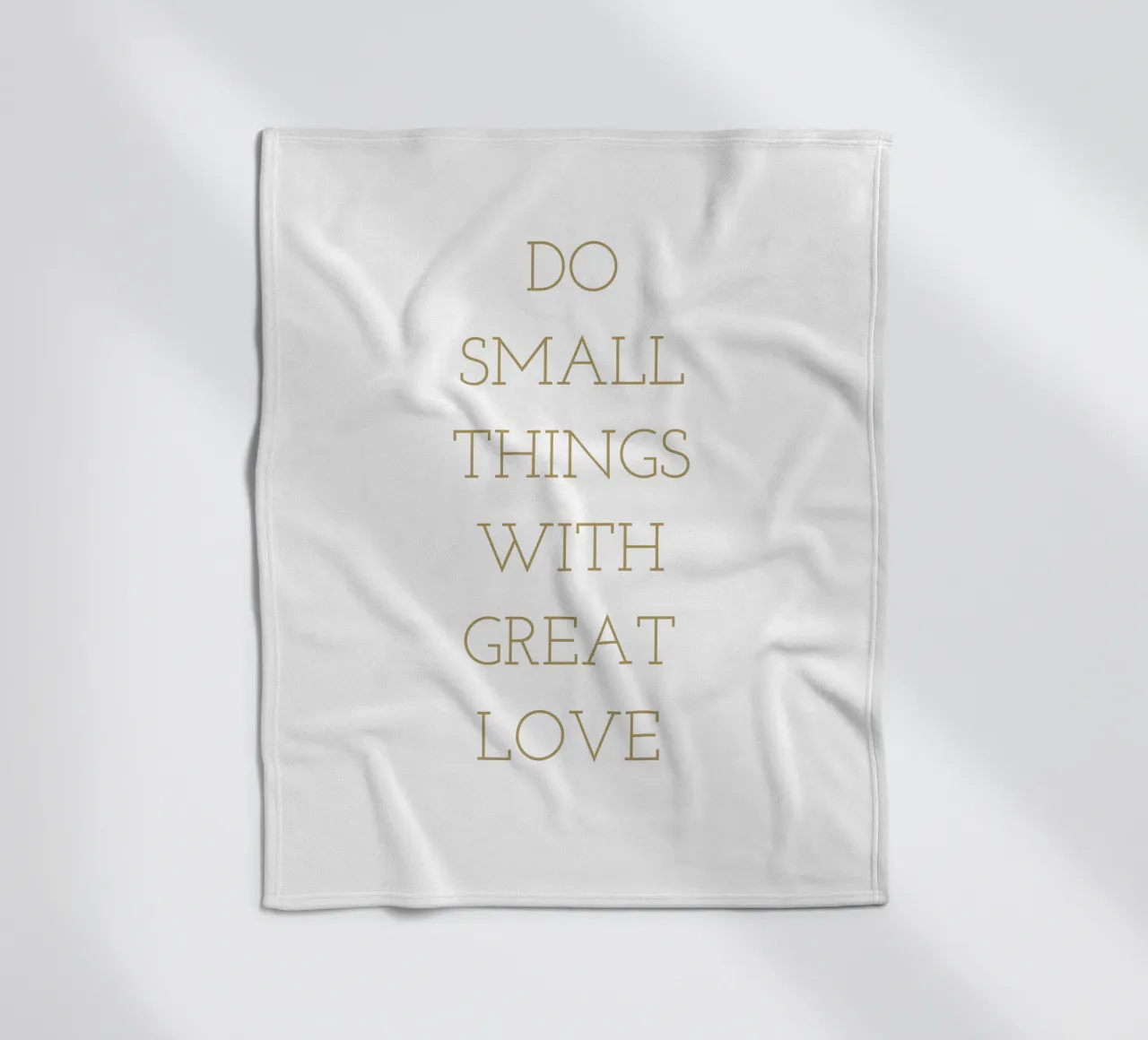 Do small things with great love coperta in pile da apoloprints
