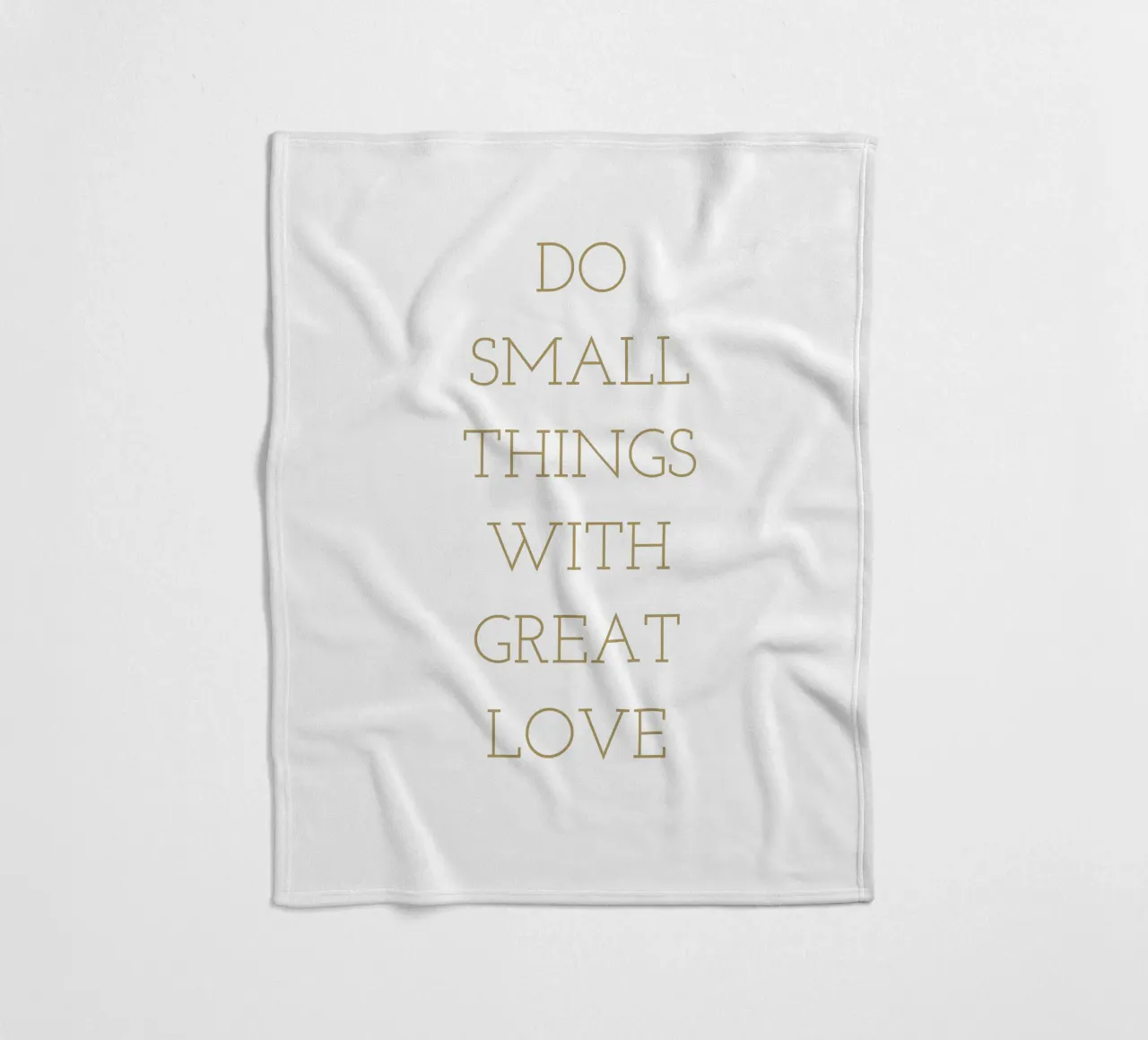 Do small things with great love coperta in pile da apoloprints