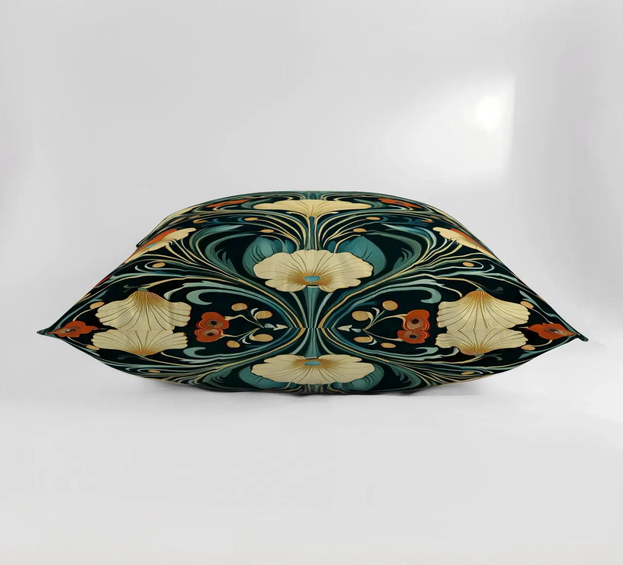 Art Nouveau - Weelderige bouwwerken kussen van Artful Bloom