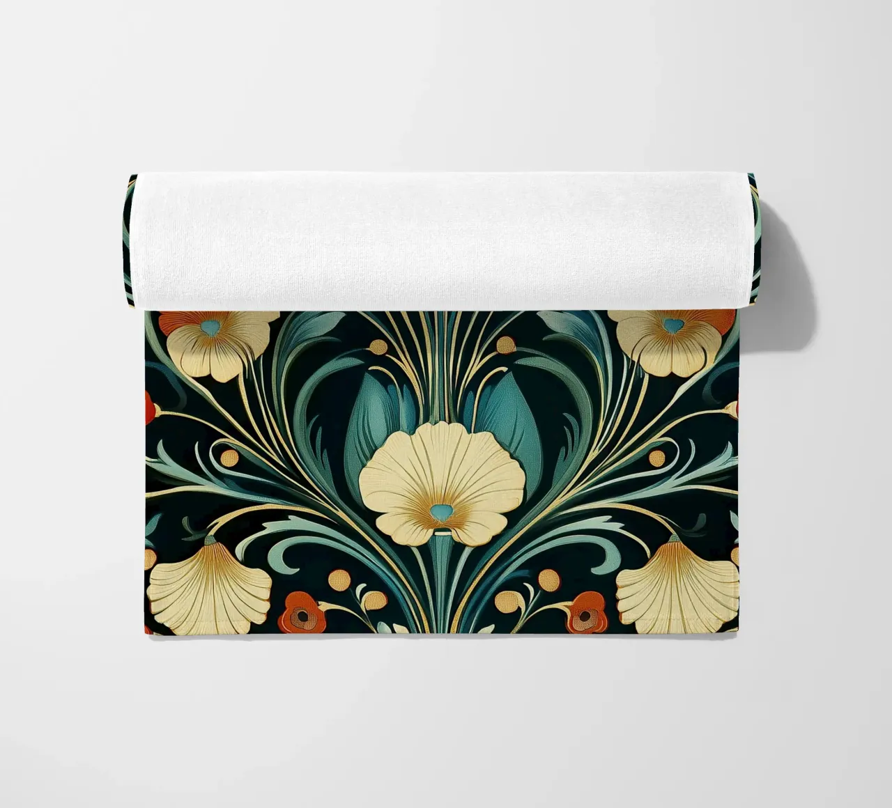 Art Nouveau - Strutture opulente telo mare da Artful Bloom
