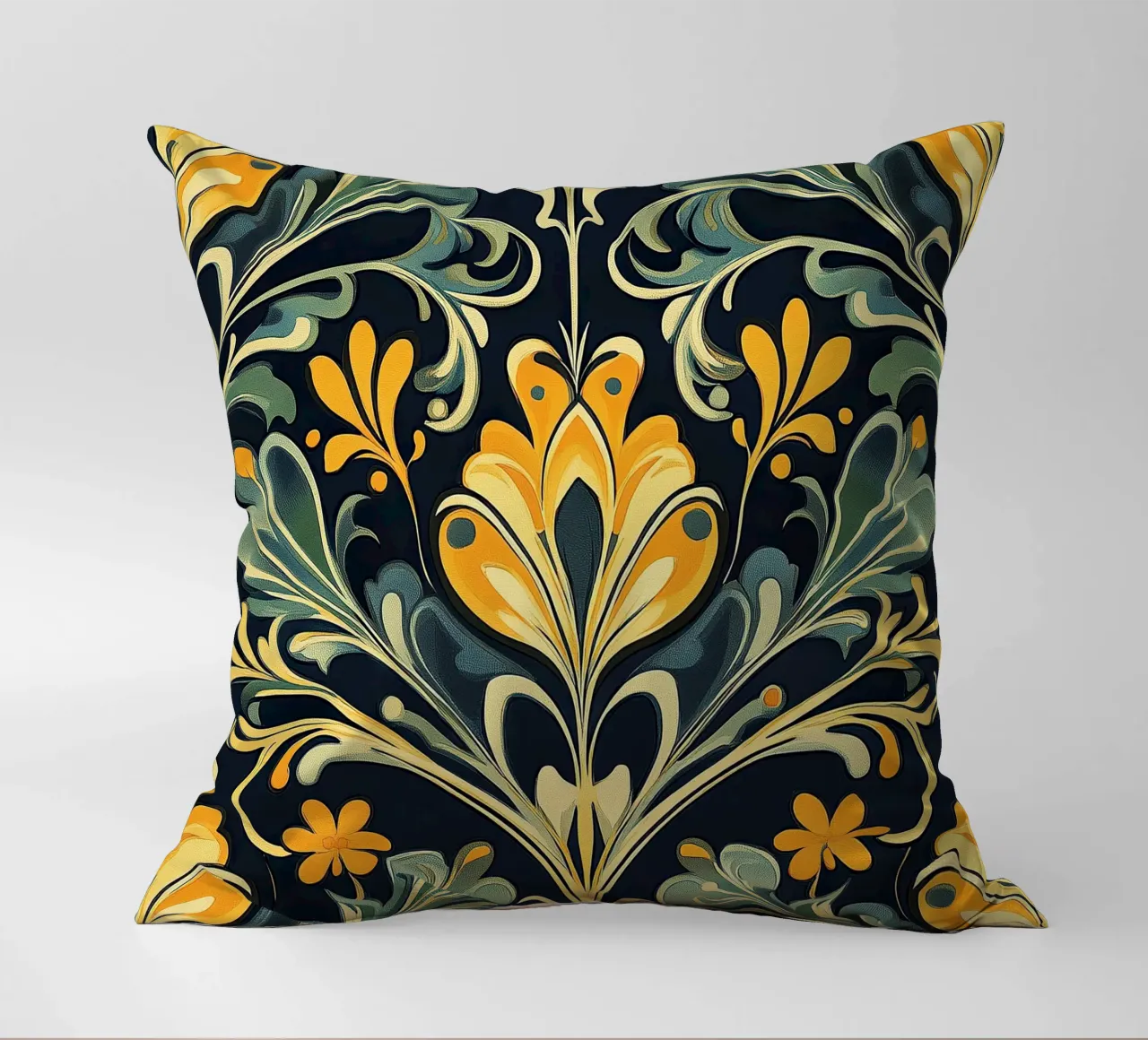 Art Nouveau - Sinfonia di linee cuscino da Artful Bloom